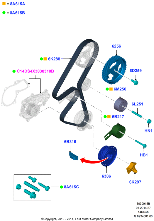 FORD 1738649 - Zobsiksna ps1.lv