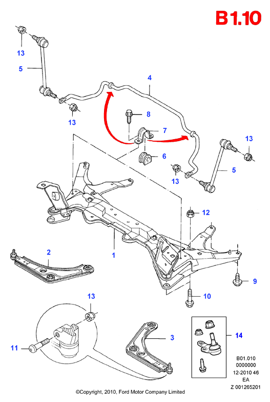 FORD 1796823 - Neatkarīgās balstiekārtas svira, Riteņa piekare ps1.lv