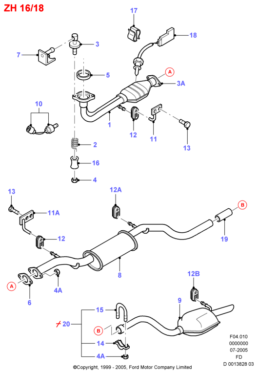 FORD 1556171 - Savienojošie elementi, Izplūdes gāzu sistēma ps1.lv