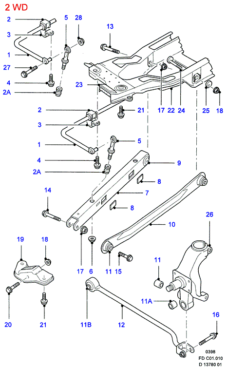 FORD 6 915 411 - Bukse, Stabilizators ps1.lv