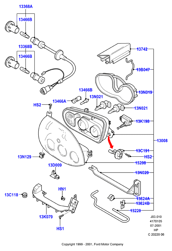 FORD 1 036 914 - Kvēlspuldze, Miglas lukturis ps1.lv