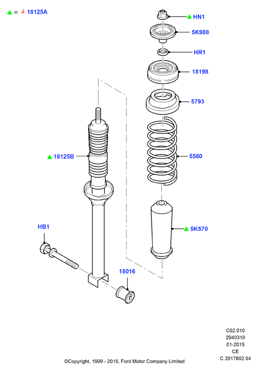 FORD 1220249 - Gājiena ierobežotājs, Atsperojums ps1.lv