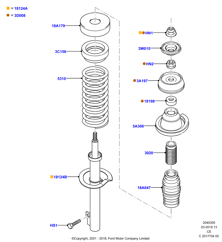 FORD 1033262 - Balstiekārtas atspere ps1.lv