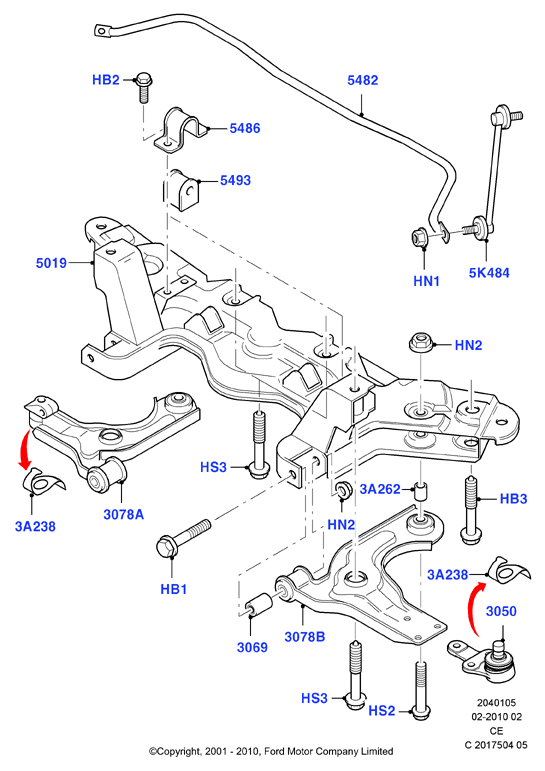 MAZDA 1710796 - Neatkarīgās balstiekārtas svira, Riteņa piekare ps1.lv