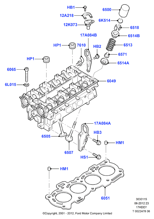 FORD 1 029 213 - Blīvgredzens, Vārsta kāts ps1.lv