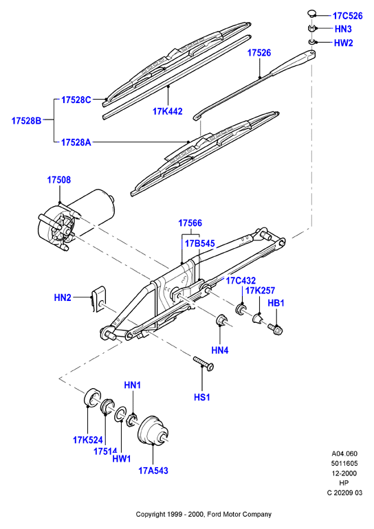 FORD 1714323 - Stikla tīrītāja slotiņa ps1.lv