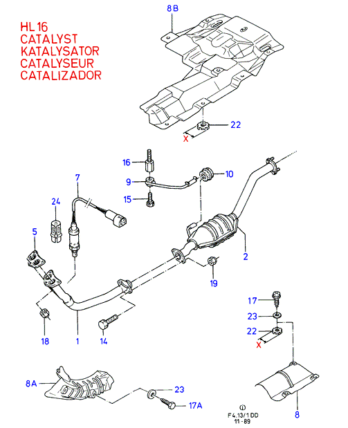 Subaru 6159188 - Blīve, Izplūdes caurule ps1.lv