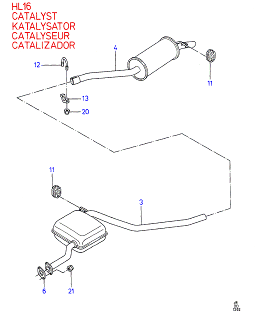 Volvo 1591419 - Kronšteins, Trokšņa slāpētājs ps1.lv