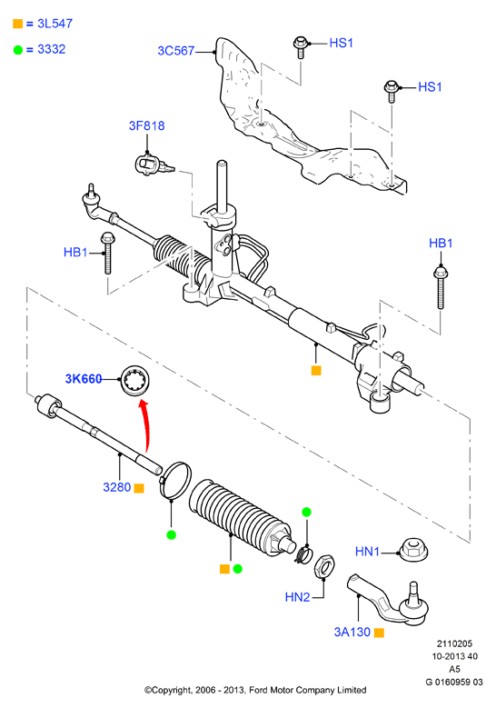 FORD 1768605 - Stūres mehānisms ps1.lv