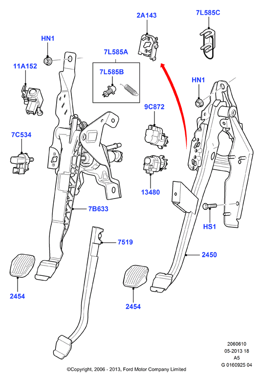 FORD USA 1 343 269 - Slēdzis, Sajūga pievads (Motora vadība) ps1.lv