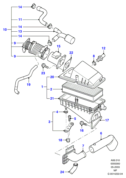 FORD 3785 586 - Gaisa filtrs ps1.lv