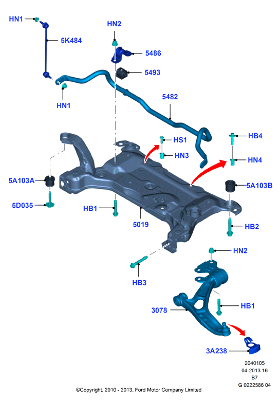 FORD 1695011 - Piekare, Šķērssvira ps1.lv