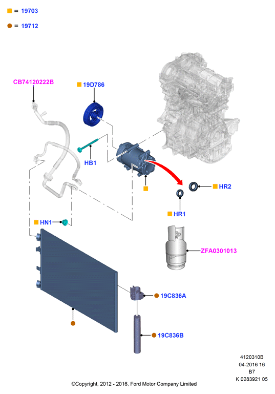 FORD 2100870 - Kompresors, Gaisa kond. sistēma ps1.lv