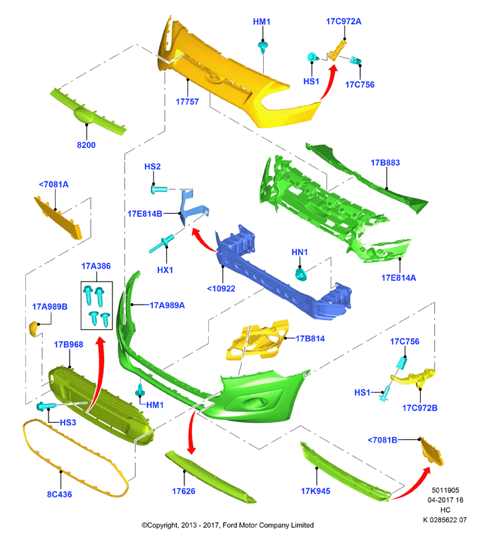 FORD 1898452 - Bampers ps1.lv