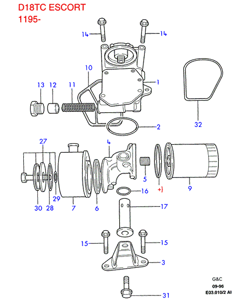 FORD 1 075 963 - Blīve, Eļļas vācele ps1.lv