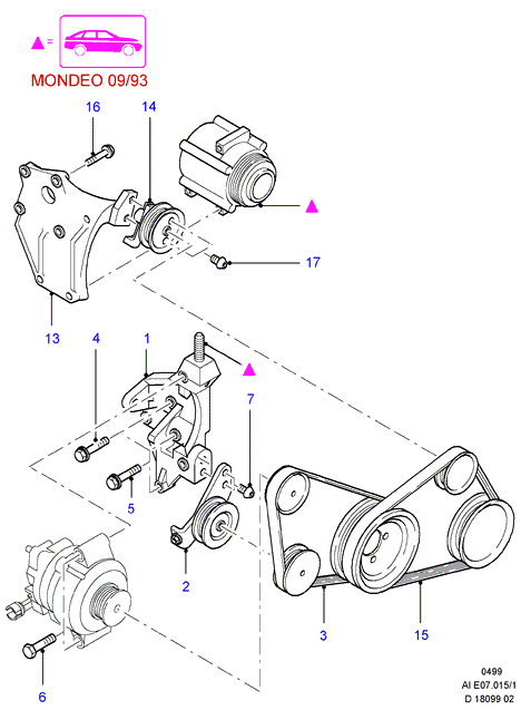 FORD 6911495 - Ķīļrievu siksna ps1.lv