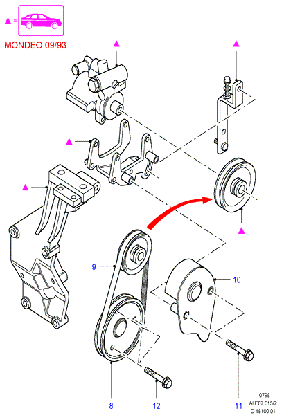 FORD 6935236 - Parazīt / Vadrullītis, Ķīļrievu siksna ps1.lv