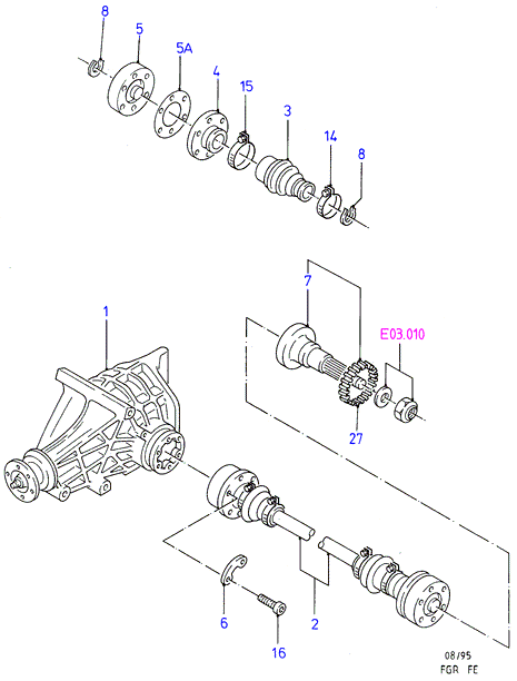 FORD 7189409 - Šarnīrs, Garenvārpsta ps1.lv