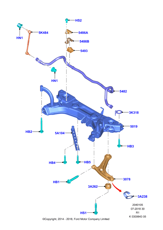 FORD 1 793 903 - Neatkarīgās balstiekārtas svira, Riteņa piekare ps1.lv