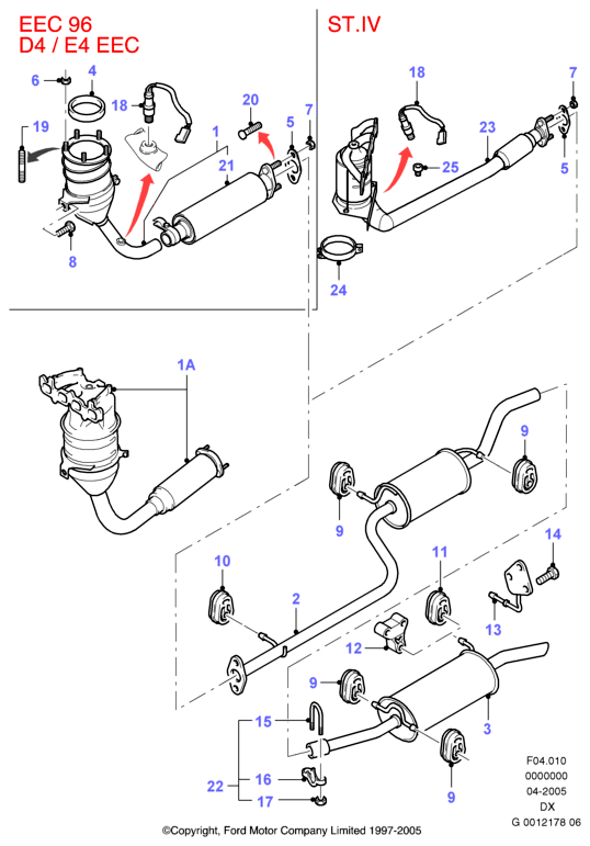 FORD 1110729 - Pipe And Catalyst - Front ps1.lv