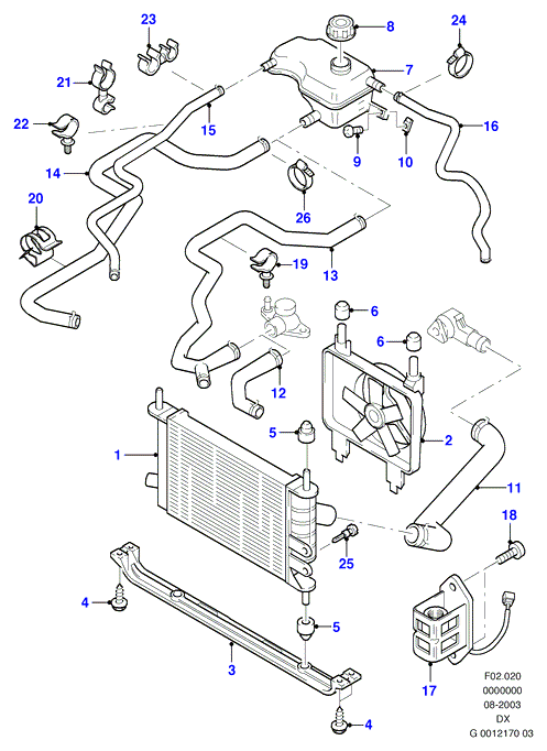 MAZDA 1111384 - Radiators, Motora dzesēšanas sistēma ps1.lv