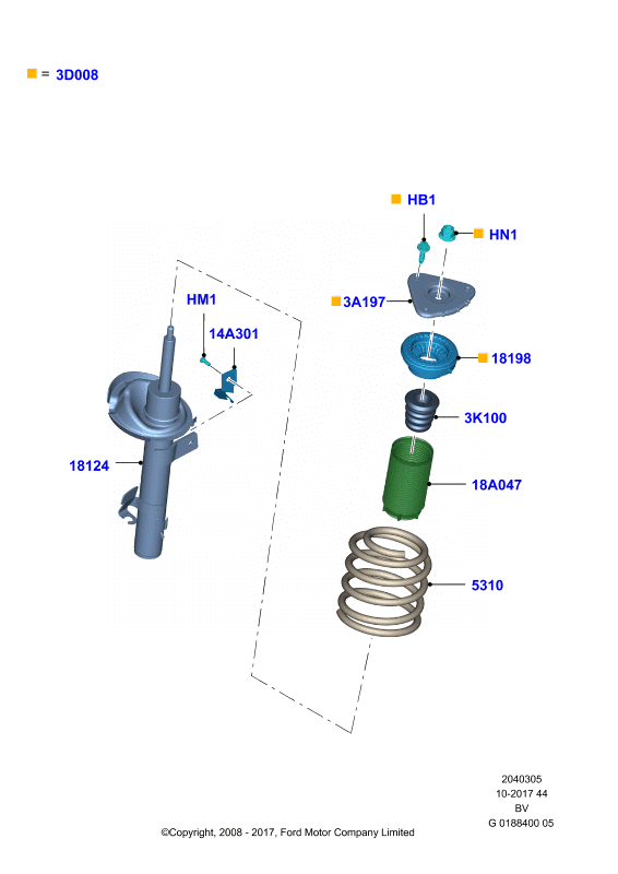 FORD 1683578 - Amortizators ps1.lv