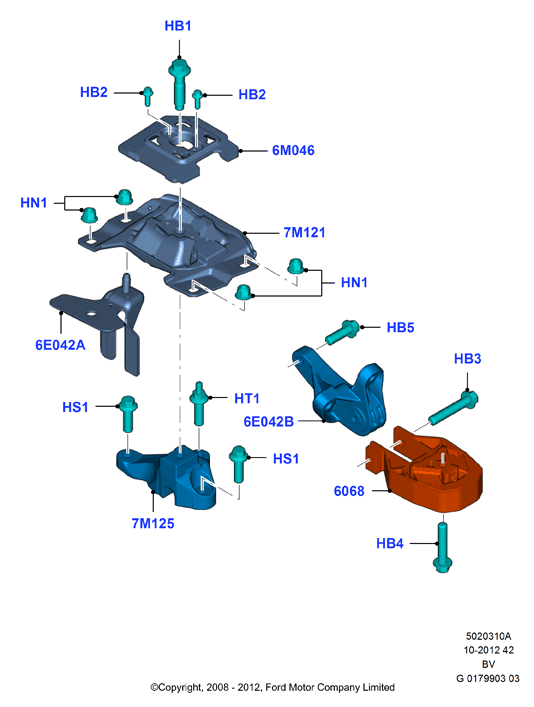 FORD 1437546 - Piekare, Pārnesumkārba ps1.lv