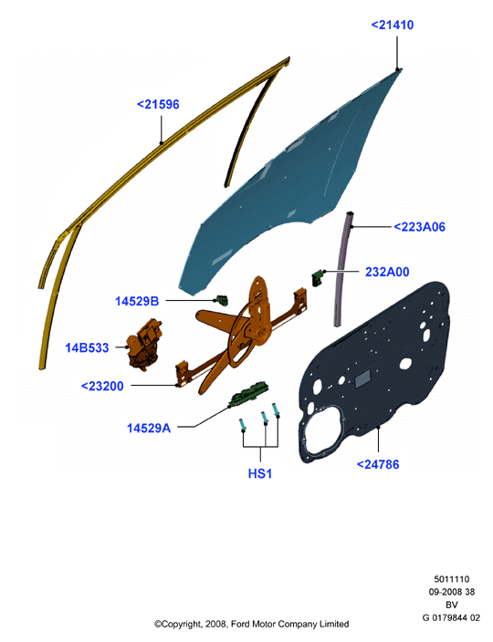 FORD 1683897 - Slēdzis, Stikla pacēlājmehānisms ps1.lv