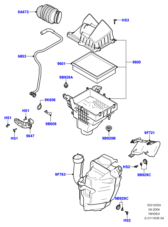 FORD USA 1232496 - Gaisa filtrs ps1.lv