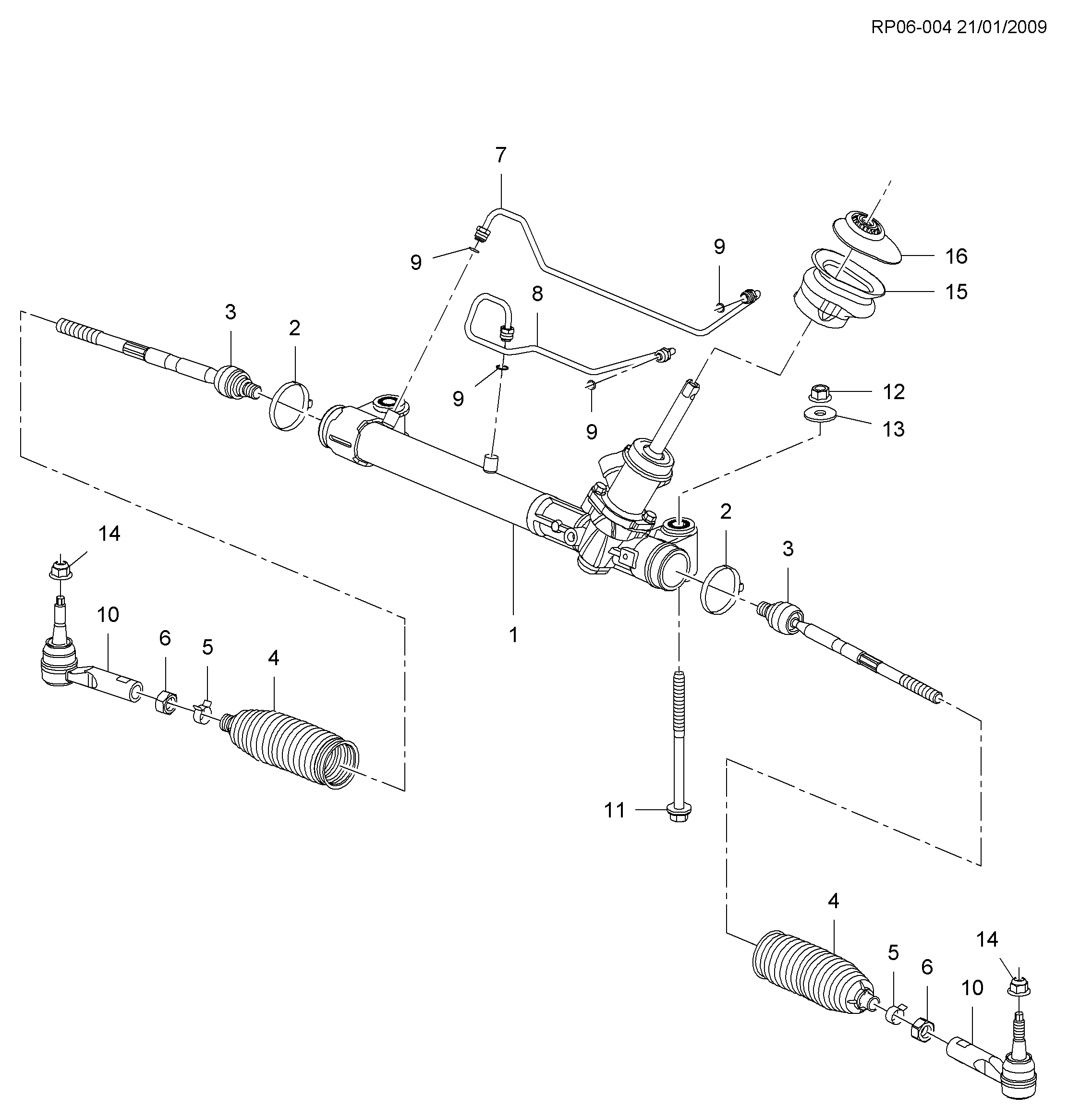 Opel 13278358 - Aksiālais šarnīrs, Stūres šķērsstiepnis ps1.lv