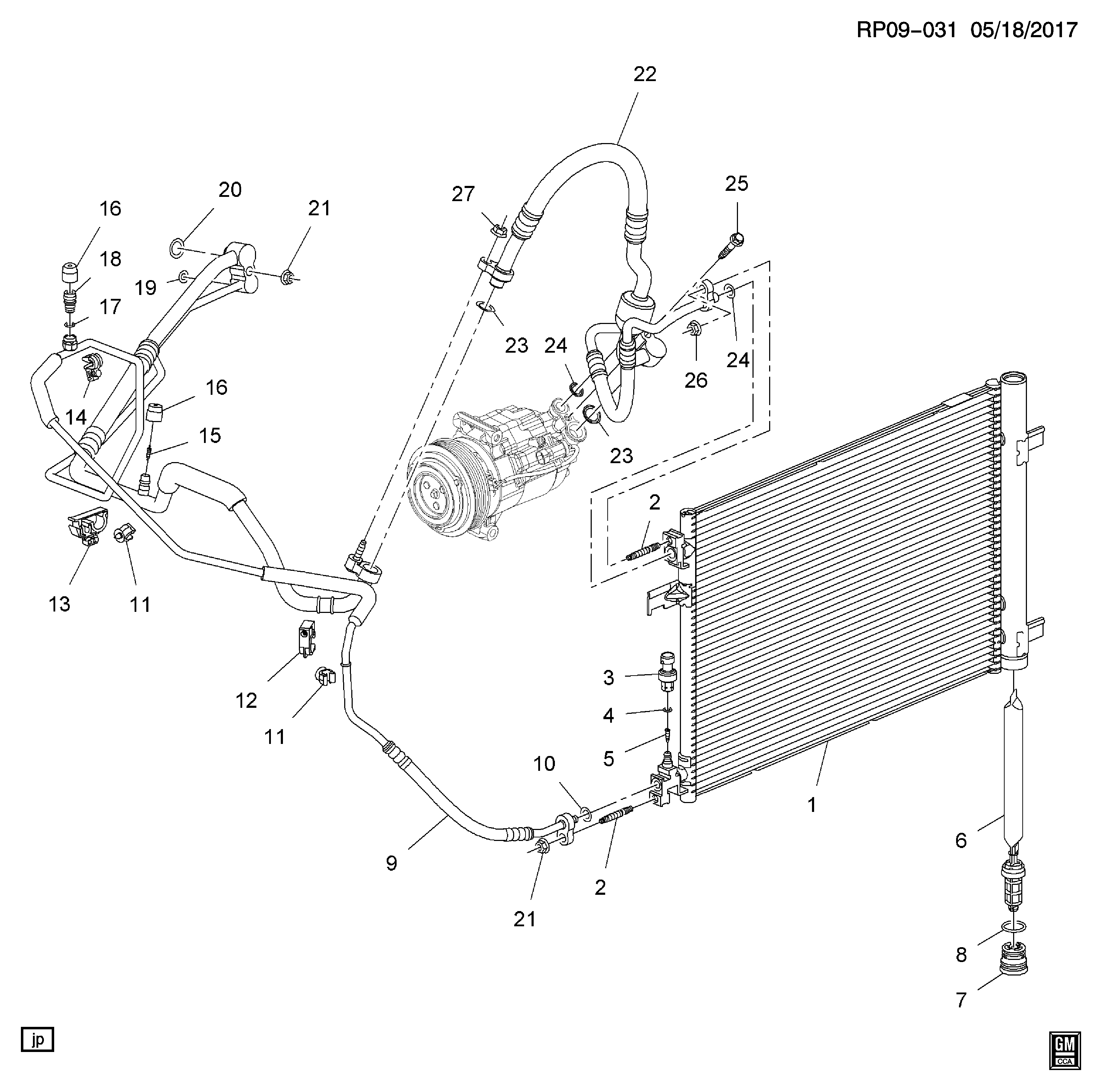 DAEWOO 23333680 - Kondensators, Gaisa kond. sistēma ps1.lv