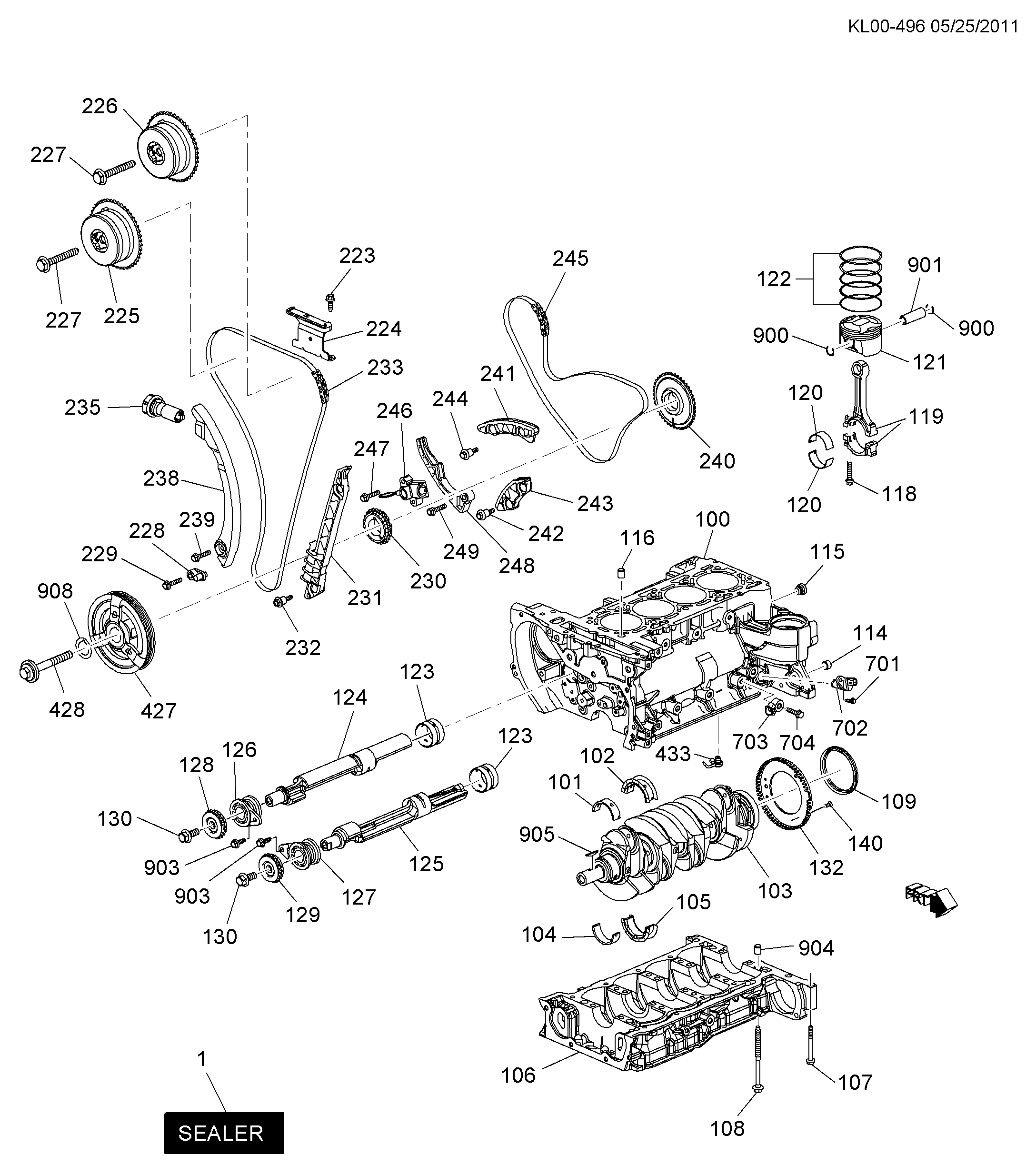 General Motors 90537301 - Zobrats, Kloķvārpsta ps1.lv