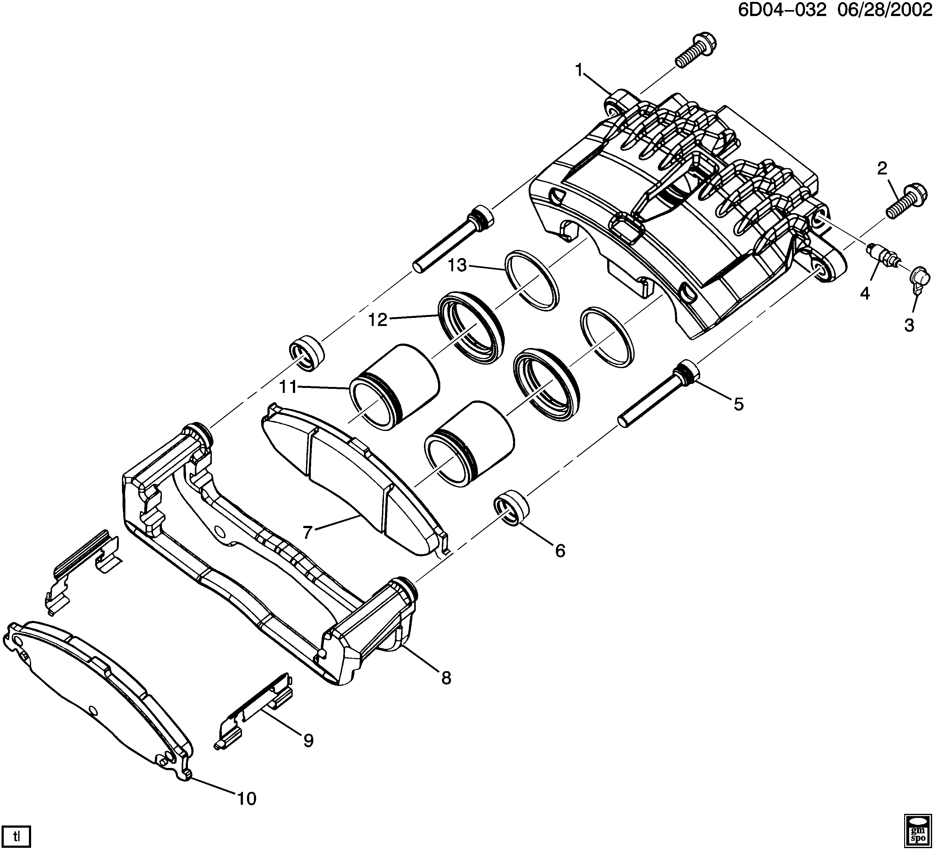 Chevrolet 89060330 - Bremžu uzliku kompl., Disku bremzes ps1.lv