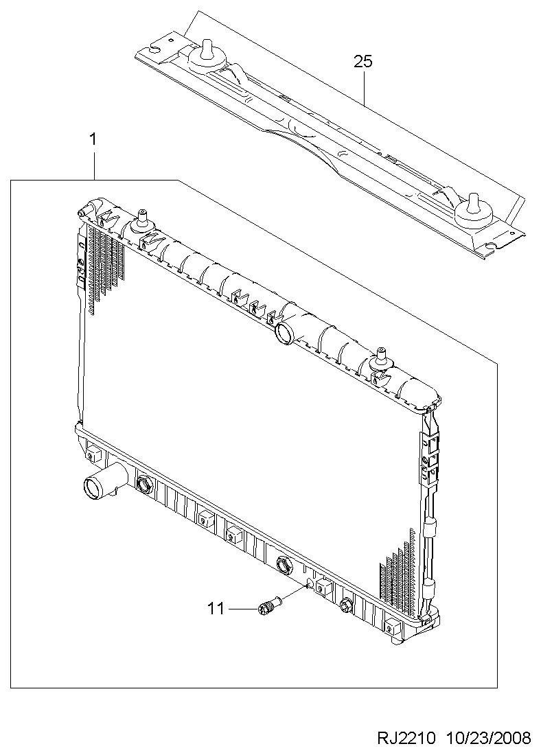 ISUZU 96553422 - Radiators, Motora dzesēšanas sistēma ps1.lv