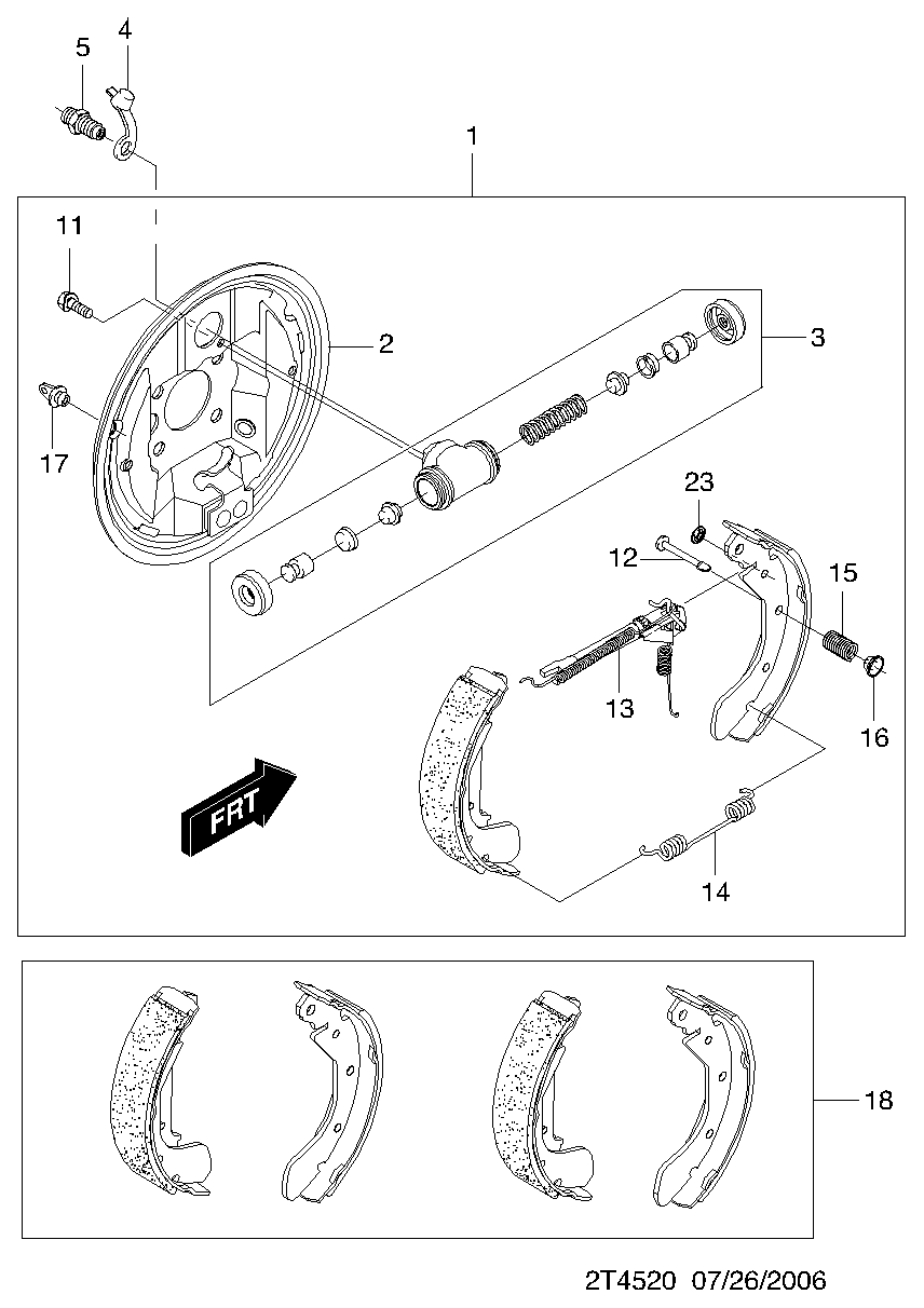 KIA 96473229 - Bremžu loku komplekts ps1.lv