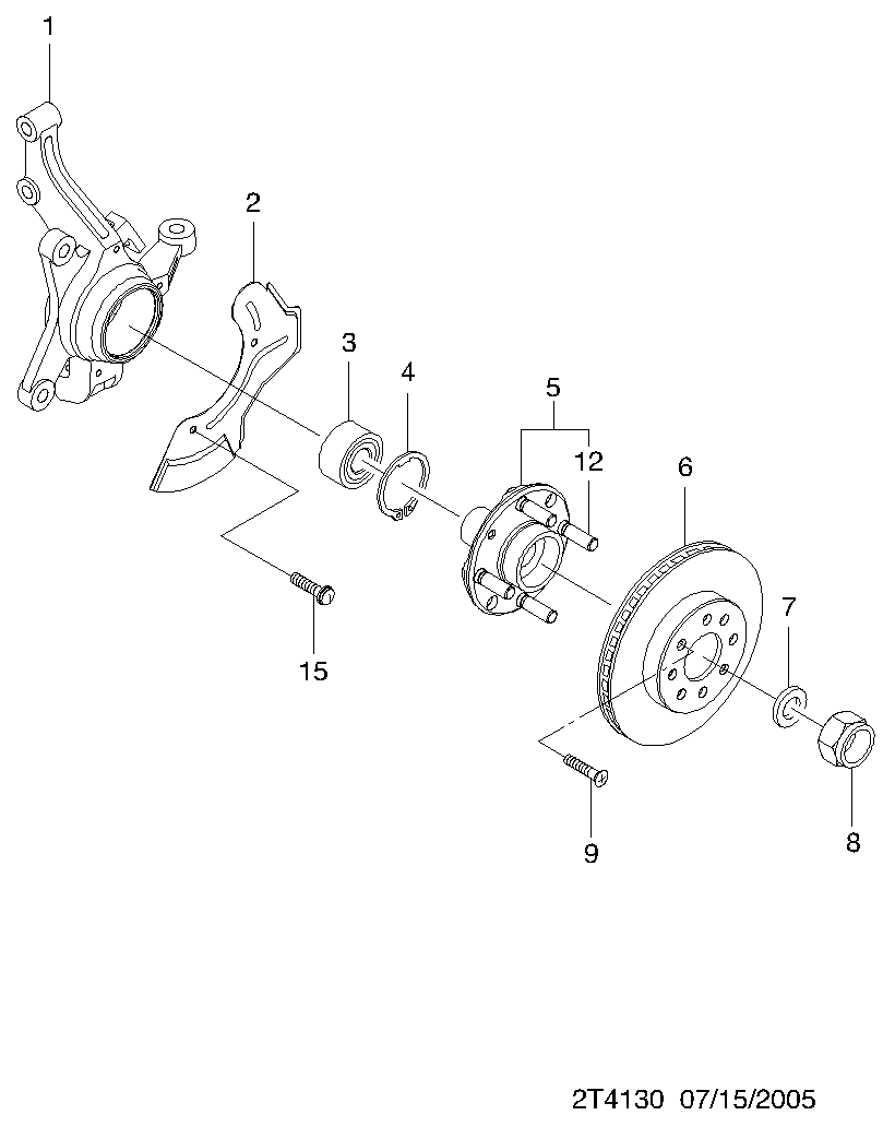 Chevrolet 94535121 - Riteņa rumbas gultņa komplekts ps1.lv