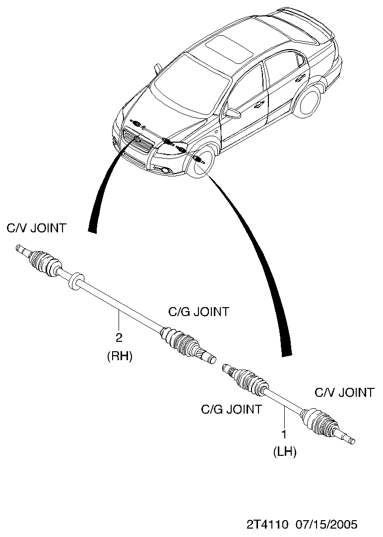 Opel 96348790 - Šarnīru komplekts, Piedziņas vārpsta ps1.lv