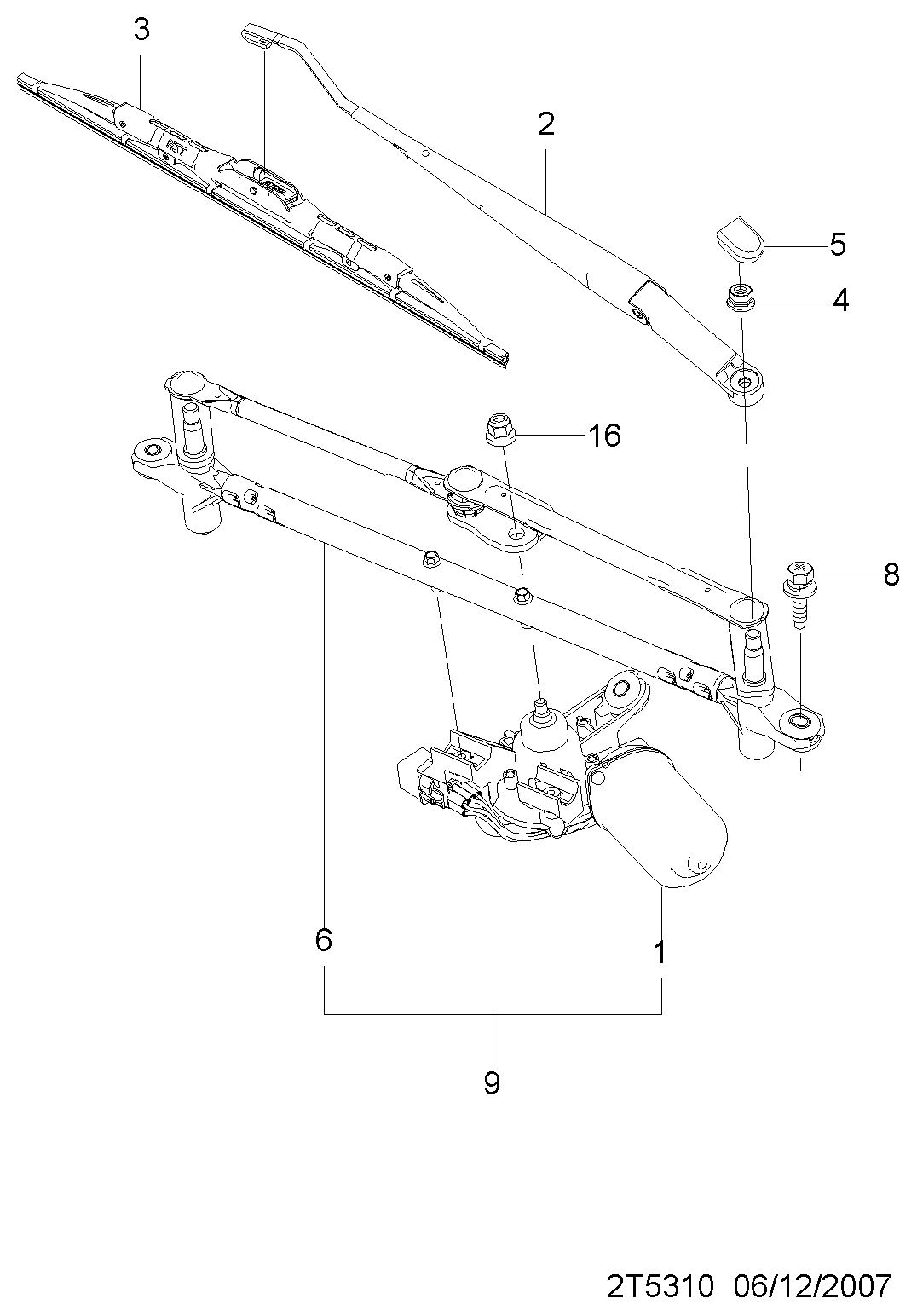 Chevrolet 95980791 - Stikla tīrītāja slotiņa ps1.lv