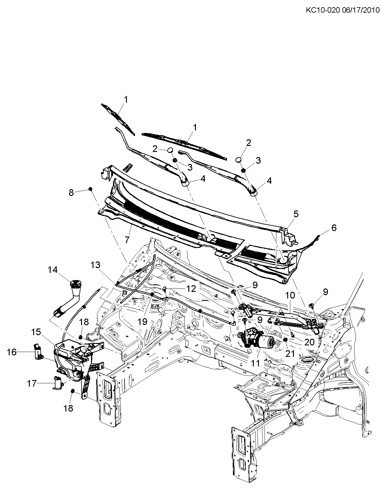 Chevrolet 96190259 - Ūdenssūknis, Stiklu tīrīšanas sistēma ps1.lv