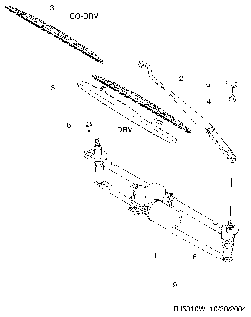 Chevrolet 96498678 - Stikla tīrītāja slotiņa ps1.lv