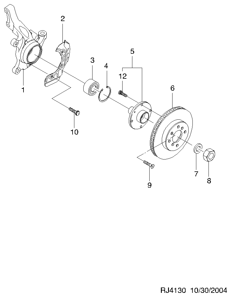 Chevrolet 94535982 - Riteņa rumbas gultņa komplekts ps1.lv