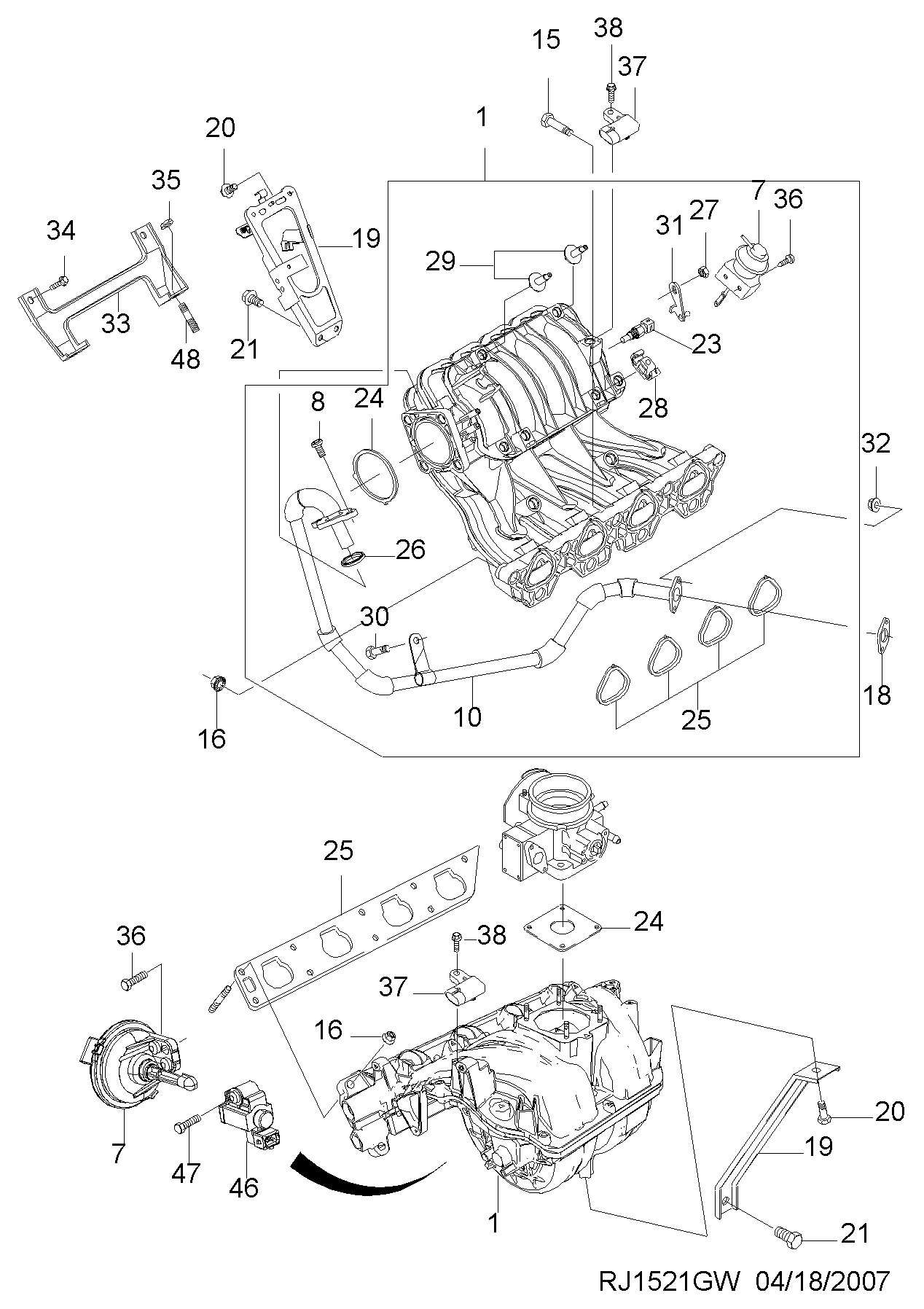 Chevrolet 96276354 - Devējs, Pūtes spiediens ps1.lv