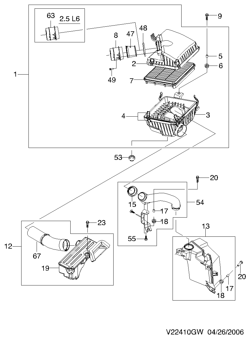 Chevrolet 96298551 - Gaisa masas mērītājs ps1.lv