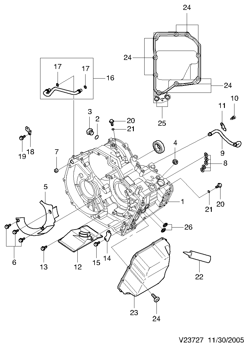 Vauxhall 93743025 - Hidrofiltrs, Automātiskā pārnesumkārba ps1.lv