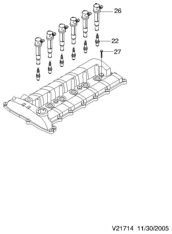 Chevrolet 96 307 562 - Aizdedzes svece ps1.lv