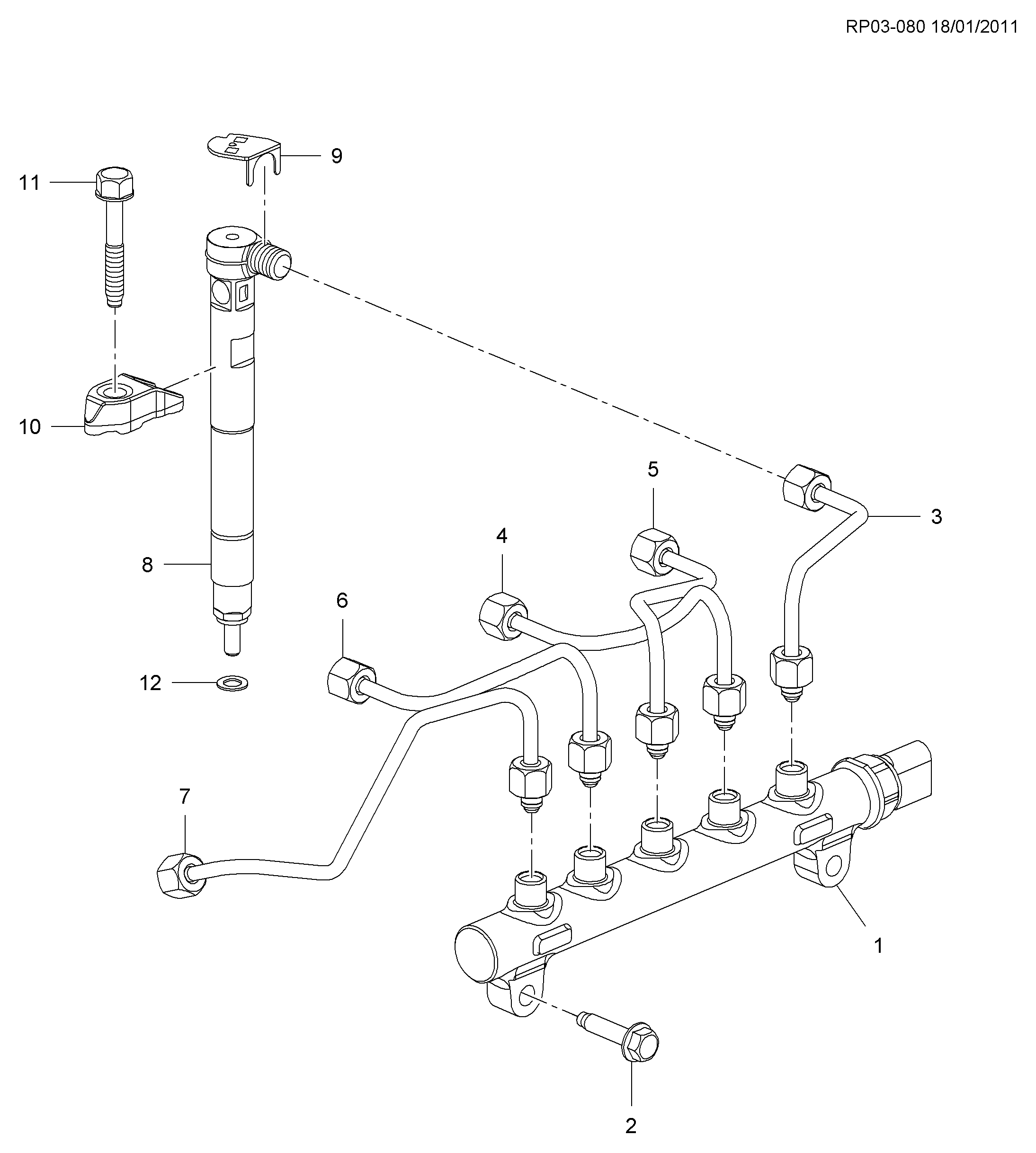 Chevrolet 25185862 - Siltumizolācijas paplāksne, Iesmidzināšanas sistēma ps1.lv