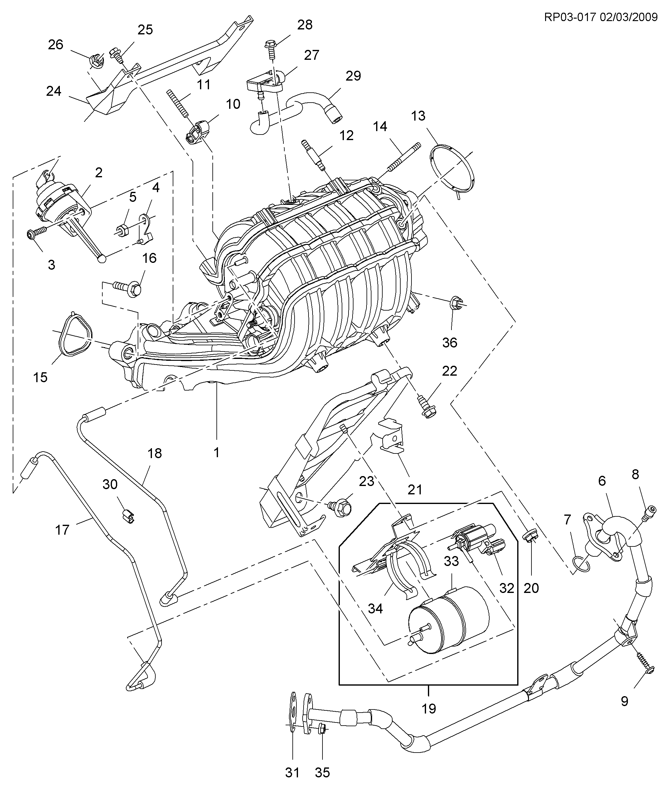 Chevrolet 25195786 - Devējs, Pūtes spiediens ps1.lv