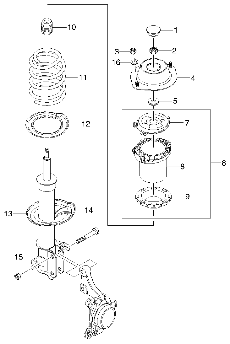 DAEWOO 96313283 - Amortizators ps1.lv