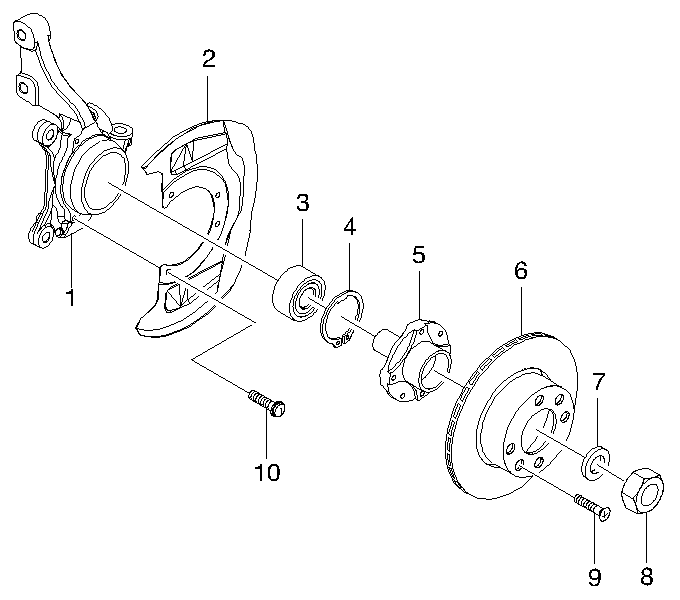 Chevrolet 09267-39001 - Riteņa rumbas gultņa komplekts ps1.lv