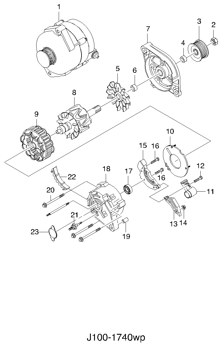 DAEWOO 96258990 - Ģenerators ps1.lv